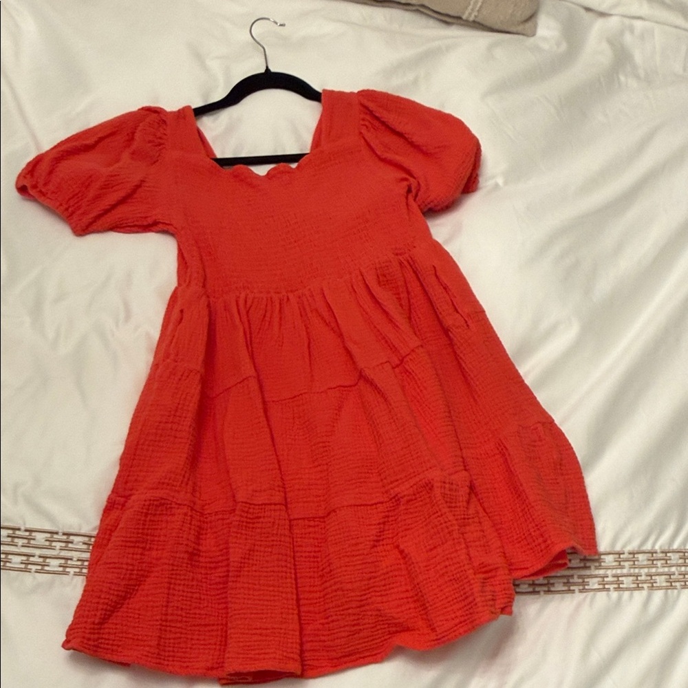 Chic Orange Mini Dress - Picture 3 of 3
